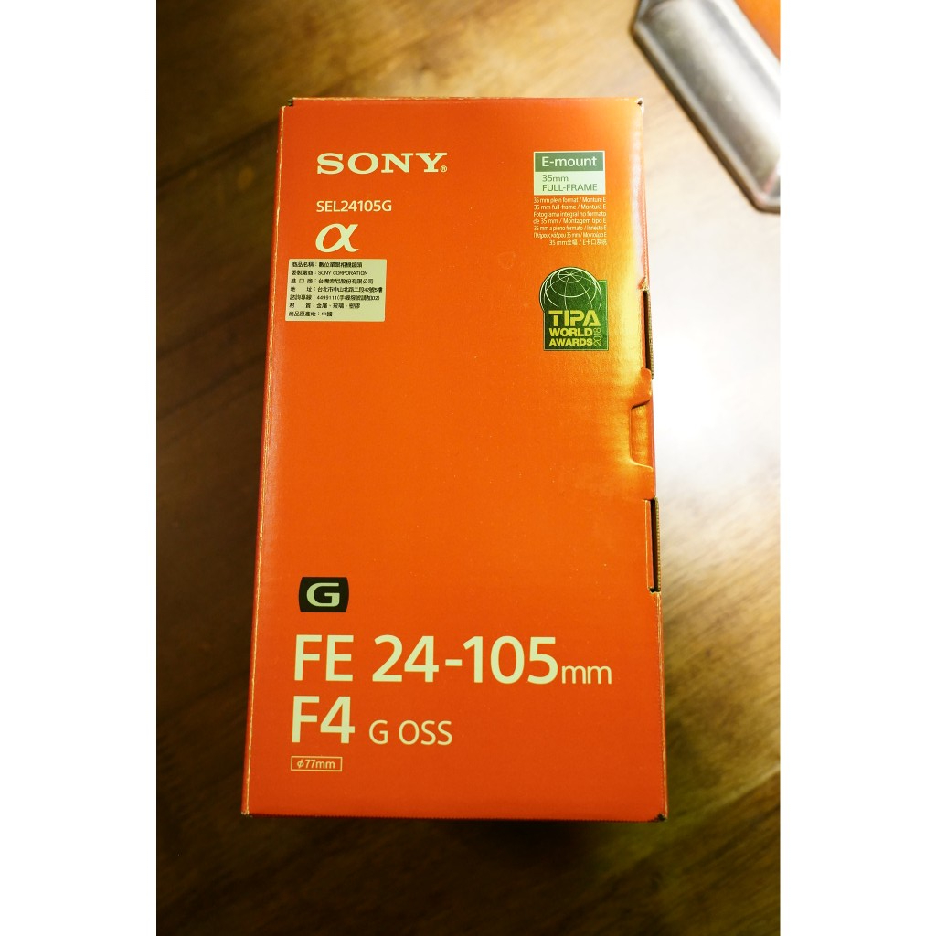 sony FE 24-105mm F4 G OSS (公司貨)(保固內)盒單完整 索尼公司貨 SEL24105G