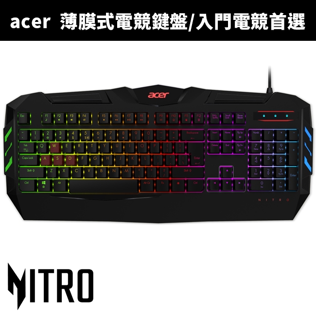 【acer】NITRO KB有線電競鍵盤
