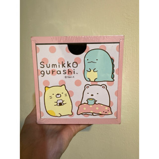 現貨 角落生物 正版授權 彩色積木盒 木製 收納盒 可堆疊 san-x 角落小夥伴 方形收納盒 粉色