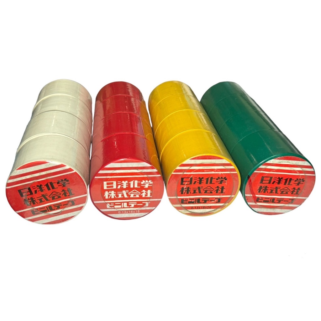 日洋化學 SUN PHOENIX PVC TAPE 電火布 PVC絕緣膠帶 電器膠布 電氣膠布 寬版 黃/綠/紅/白