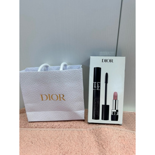 全新專櫃Dior 捲翹睫毛膏+mini size 唇膏一組包含專櫃紙袋