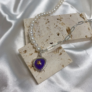 ❗️可單戴項鍊❗️古巴吉士納心形人緣膏💙設計款天然珍珠項鍊💙提升魅力、人緣