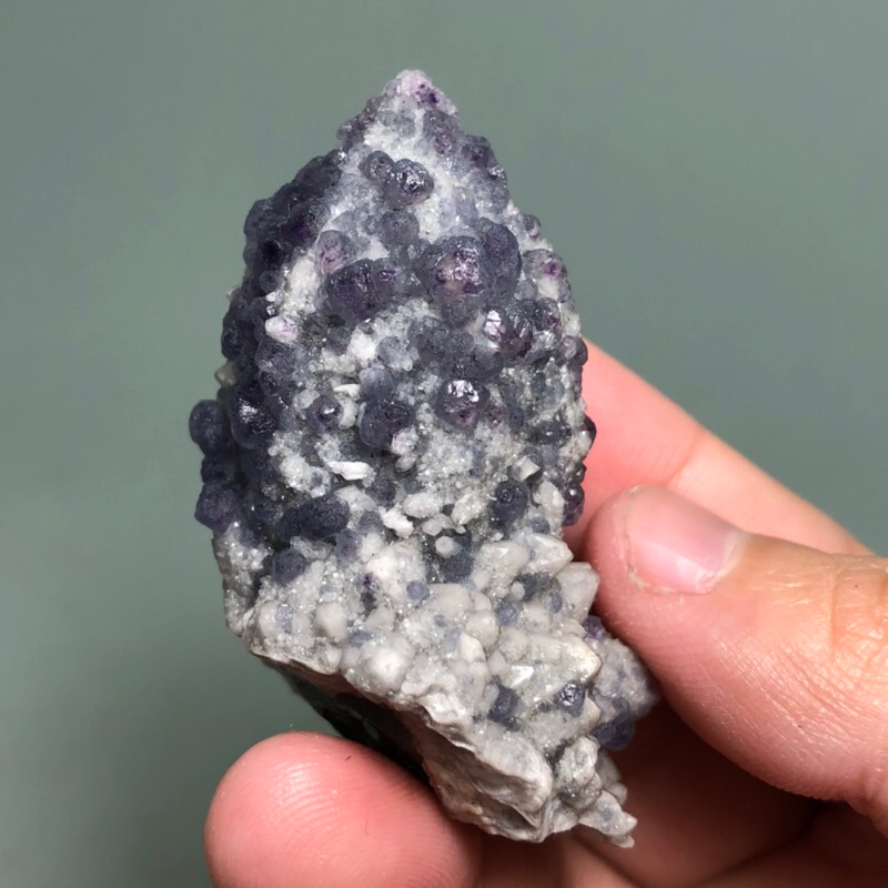 蠟燭水晶 紫螢石共生 天然原礦 礦石