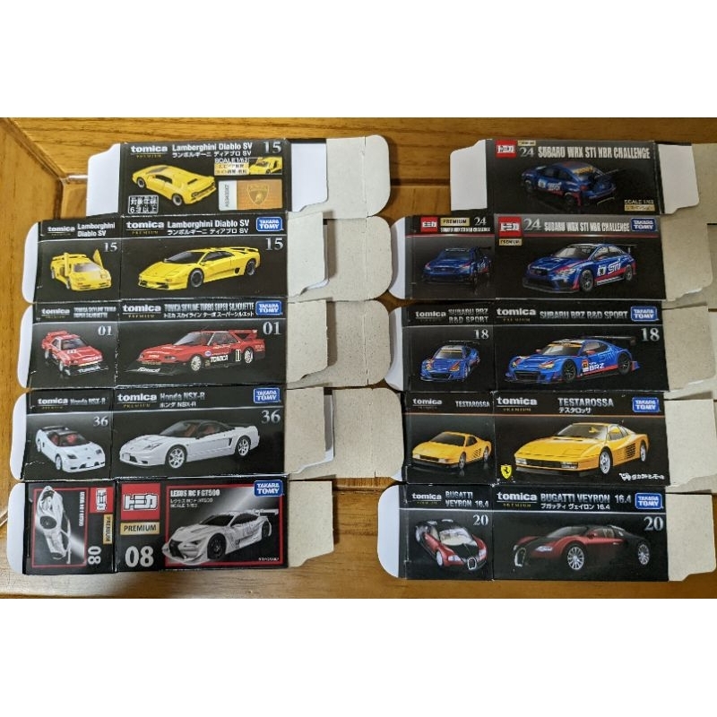 TOMICA 多美 小汽車 PREMIUM 黑盒 特殊 車盒 紙盒