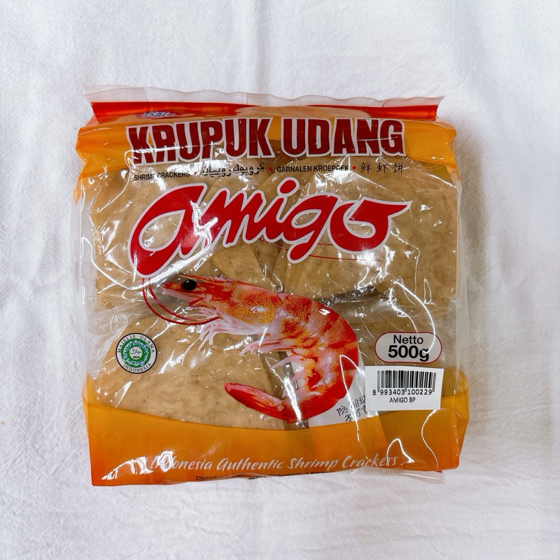 印尼🇮🇩ALOHA Krupuk Udang Amigo 生蝦餅 500g