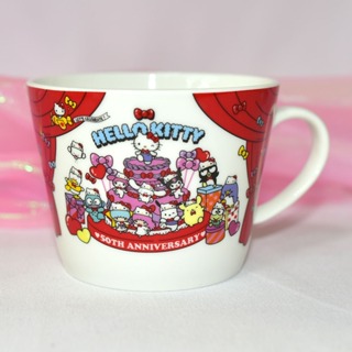 Hello Kitty 50週年 湯杯 馬克杯 磁器 Sanrio日本限定正版 440ml lk452