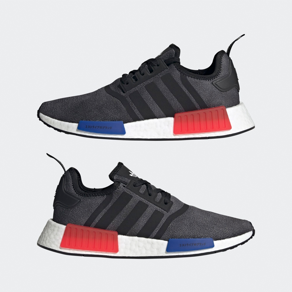 S.G adidas NMD R1 HQ4452 男/女 黑 灰 三葉草 經典款 Boost 運動 休閒鞋