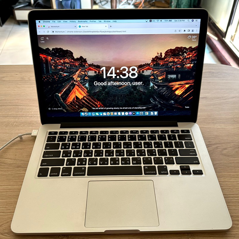 二手 Macbook pro 13.3" 8G RAM / 256G SSD (A1502) 銀 Mid 2014