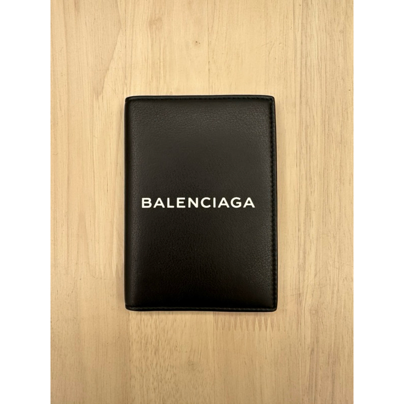 （Yces123下單用）全新品 巴黎世家 balenciaga 真皮護照夾/卡夾 黑色