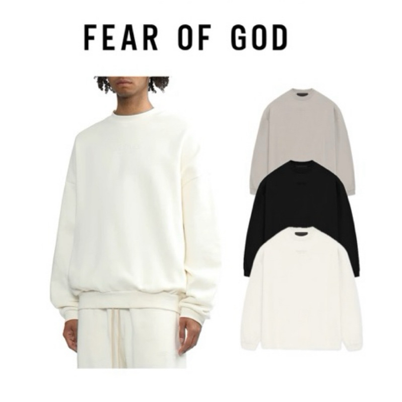 美國代購🇺🇸FEAR OF GOD ESSENTIALS FOG 23FW 圓領 長袖 潮流寬鬆 大學T