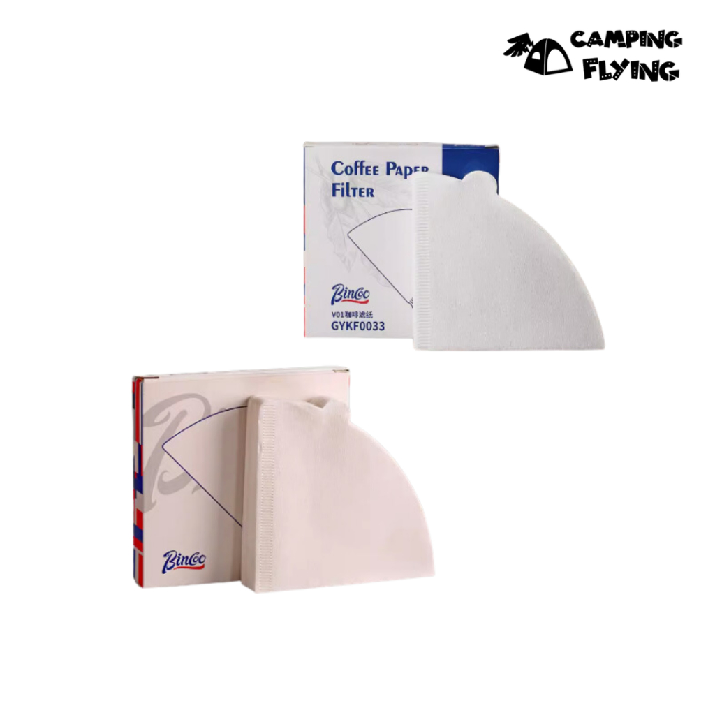 Bincoo 咖啡濾紙 V01 V02 咖啡過濾紙 錐形濾紙 扇形濾紙 台灣現貨 campingflying 想露飛飛
