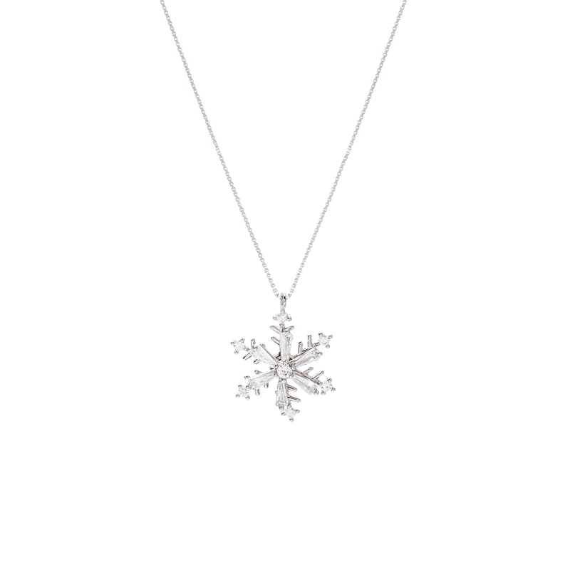 【Bonny & Read】冬季飾品 項鍊 鎖骨鍊 雪花 雪人 純銀 S925 低敏 韓國製 韓國飾品【全現貨賣場】