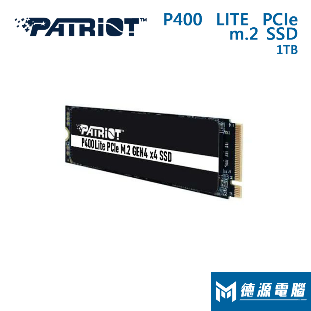 Patriot P400 V4 1TB/4TB PCIe Gen4 x4 M.2 2280 NVMe 固態硬碟