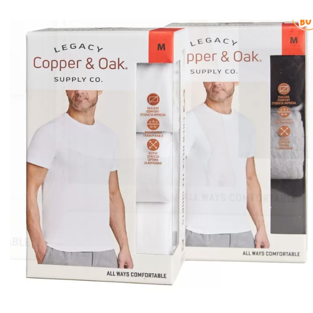*好樂市 台灣現貨*Copper &amp; Oak 男圓領短袖上衣三件組 #139399