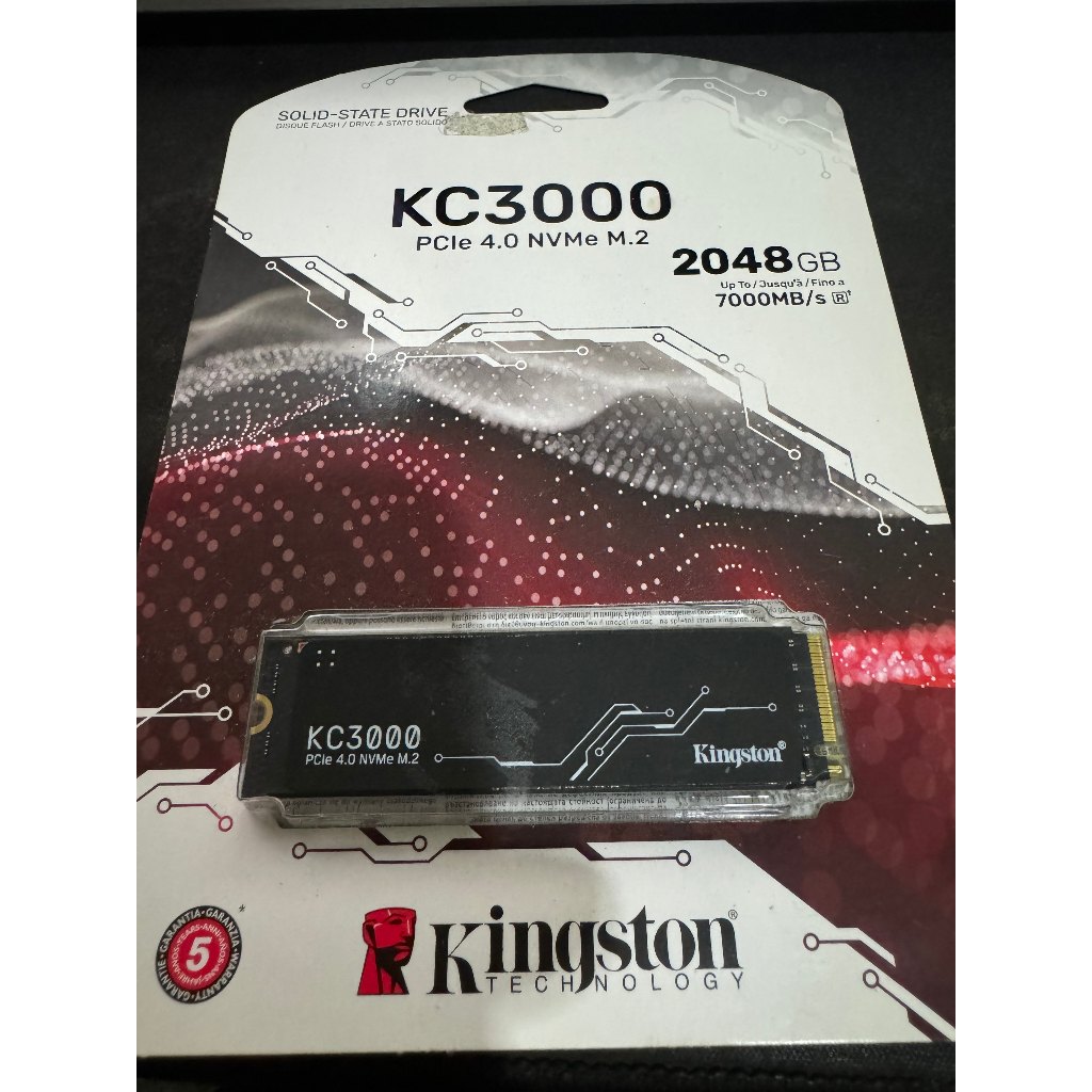 金士頓 Kingston KC3000 2TB PCIe 4.0 NVMe M.2 SSD