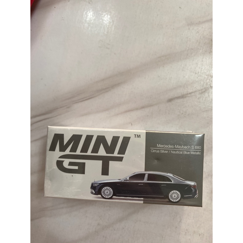 MINI GT #516 Mercedes-Maybach S 680 邁巴赫 藍銀雙色 左駕 (全新未拆）