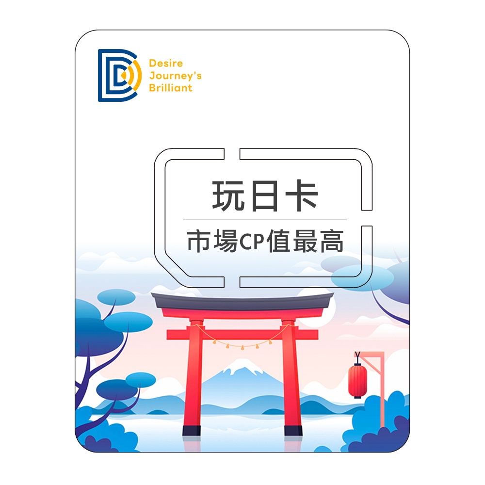 【DJB玩日卡】日本網卡 日本sim卡 3-14天 DOCOMO/KDDI雙網 無限流量吃到飽不降速 日本上網卡
