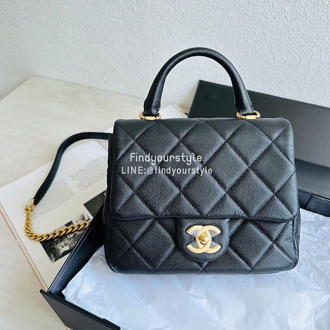 findyourstyle 正品代購 CHANEL 23P荔枝手把方胖包