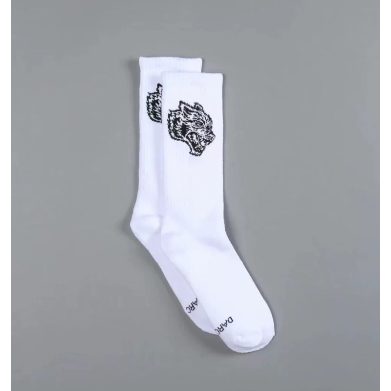 [DARC SPORT] 絕版 全新未拆 狼頭 襪子 厚薄適中 數位印刷 長襪 白色 健身 健美 穿搭 潮流