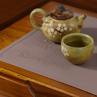 【Sprourtee小豆芽】 北歐系列-風格環保矽膠餐墊1入- 優雅棕