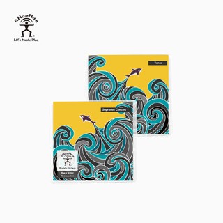 aNueNue 烏克配件 黑水弦｜烏克麗麗琴絃 21吋/23吋/26吋 黑色 氟碳纖維琴絃 彩虹人官方旗艦店