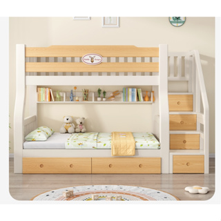 【限時熱銷】實木 床上下兒童床 上下床 雙層床 實木高低床 小戶型 子母床 兒童床 兩層床 上下鋪木床