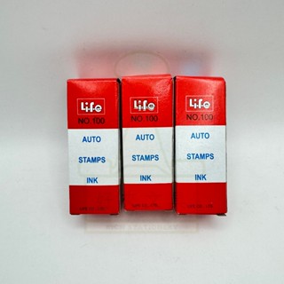 【好夾文具】LIFE 徠福 NO.100 自動印章補充液 補充水 3色 印章專用 水性 印章 補充 臺灣製