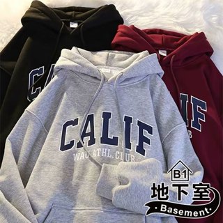 地下室B1-限時特賣 當天出貨 連帽T恤 情侶裝美式字母加絨長袖上衣大學t 加厚衛衣 男裝 5XL【NL663249】