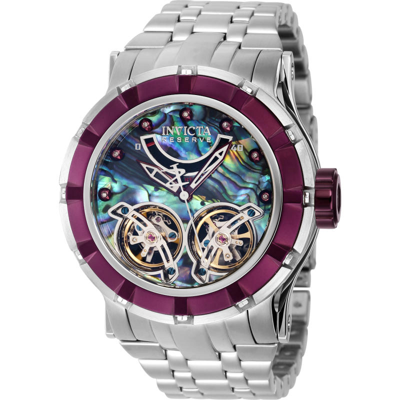 美國 英威塔 INVICTA 43231 S1賽車 系列 賽事紀念錶款 雙擺輪 自動機械錶 葡萄紫錶圈 男錶