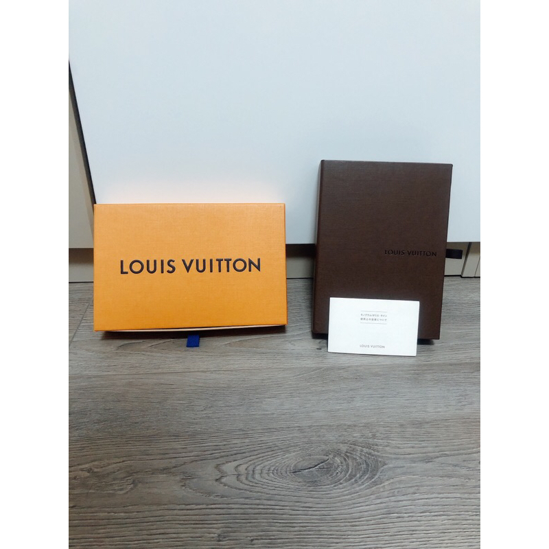 全新僅從專櫃帶回Louis Vuitton 路易威登 皮夾 長夾拉式紙盒 LV 禮物盒 收納盒包裝盒 名牌盒子 名牌包裝