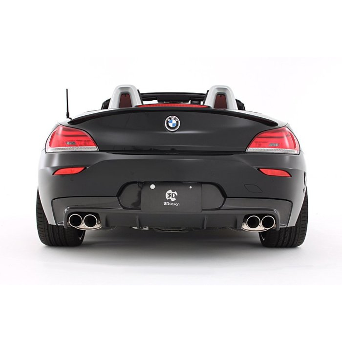 3D design BMW Z4/E89 M-Sport 用於 4 尖端（四）排氣的後擴散器【YGAUTO】