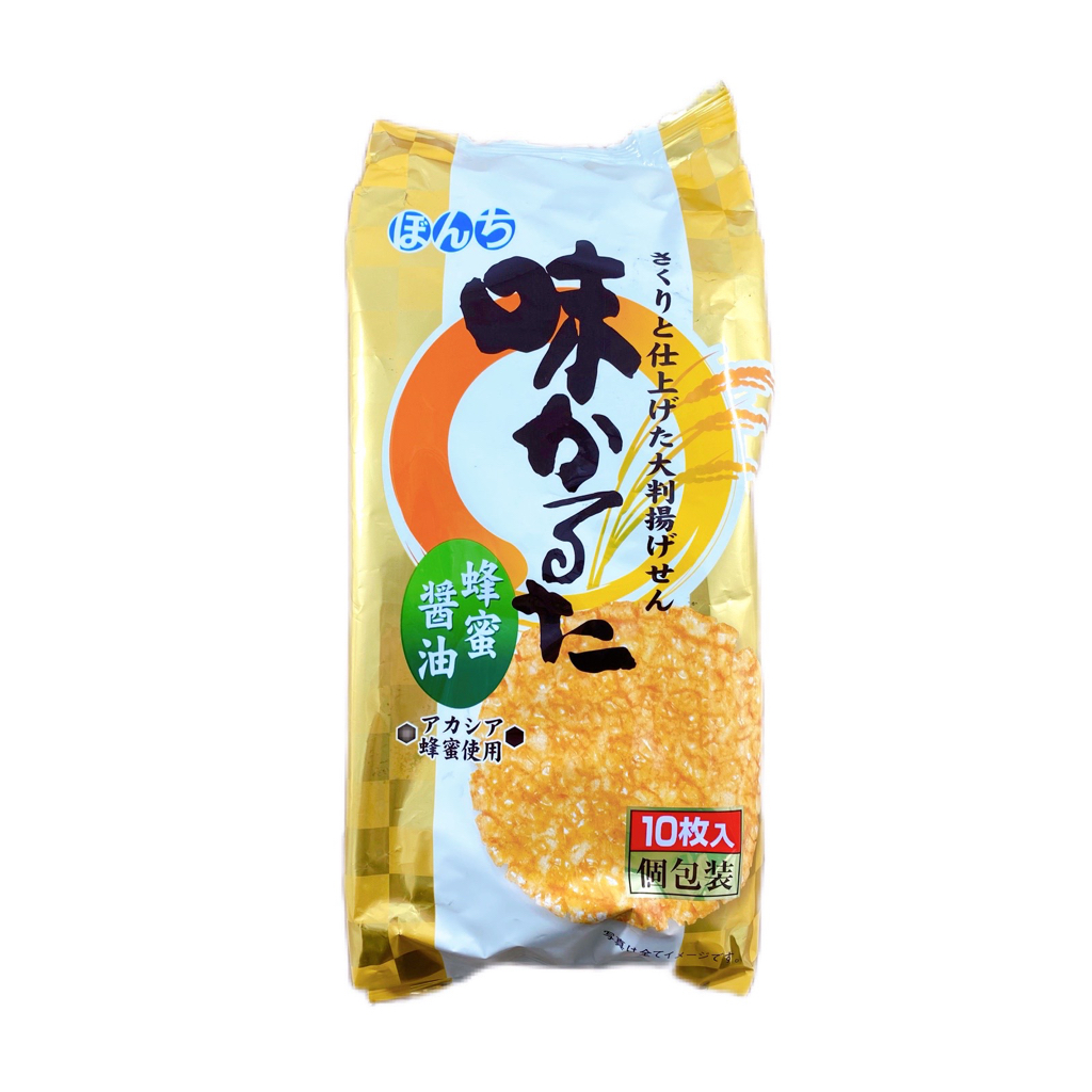 【少爺】日本零食 Bonchi 蜂蜜醬油米果(10枚/20枚)