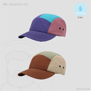 【MBC】防潑水 後綁帶 可調式扣環 機能拼接帽 五分割帽2.0