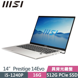 MSI 微星Prestige 14Evo B12M-408TW 14吋窄邊商務筆電