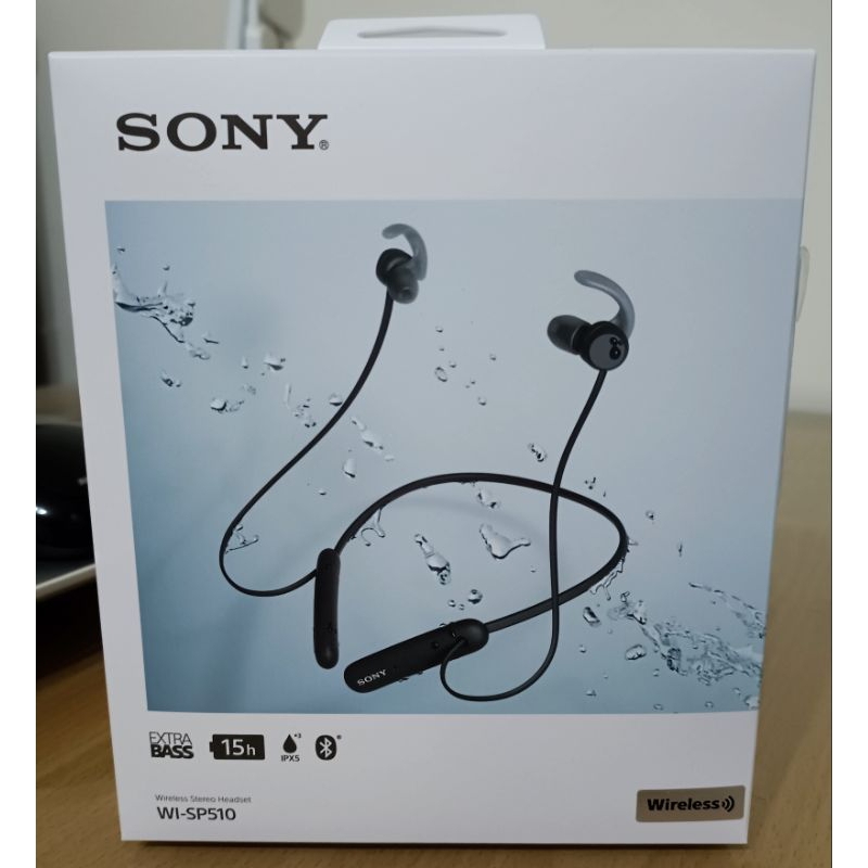 【SONY】運動藍芽耳機 WI-SP510 黑色