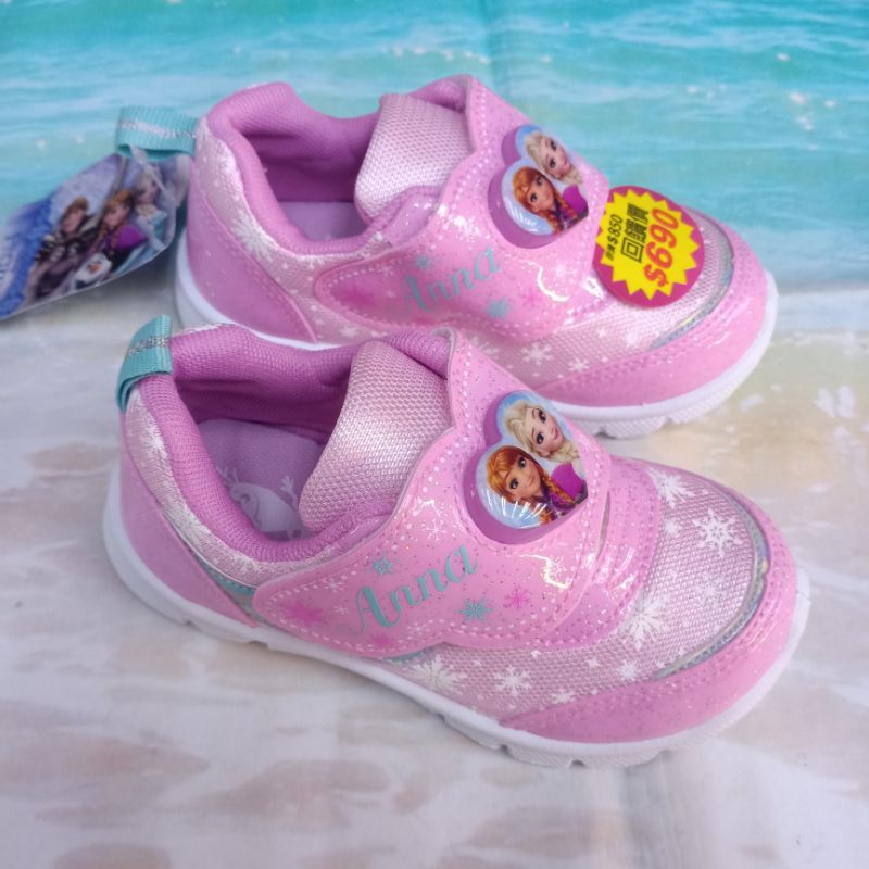 37813 台灣製 Frozen冰雪奇緣女童閃光電燈鞋 運動鞋 布鞋 慢跑鞋 球鞋