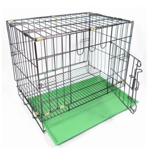 台灣製2尺鐵籠折疊式靜電粉體烤漆籠(單門活動褶疊式) 狗籠 貓籠 寵物籠 二呎二尺 兔籠 鼠籠