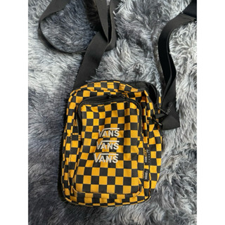 ［二手］vans黃色棋盤紋包包
