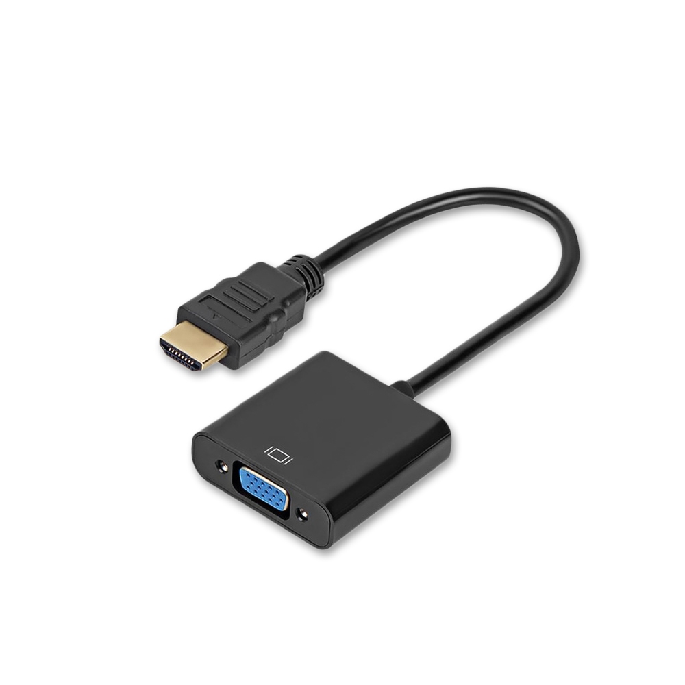 HDMI 2K 60Hz HDMI 轉 VGA頭 線 轉接器 螢幕 電視 轉接頭 轉接線 HDMI 線 頭 無音頻功能