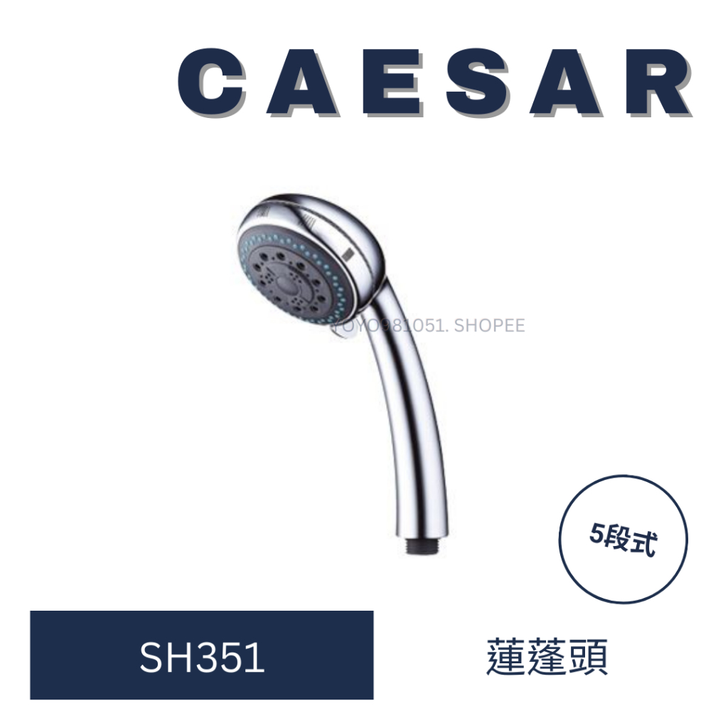 Caesar 凱撒 五段按摩花灑 SH351 按摩把手 蓮蓬頭把手 洗澡把手 沐浴把手 浴用把手 蓮蓬頭 五段式把手