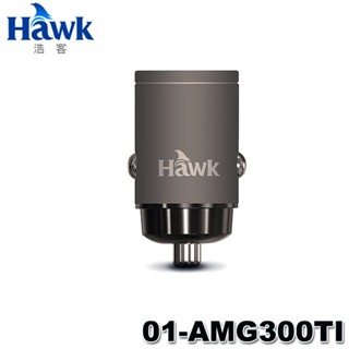 【3CTOWN】含稅 HAWK 01-AMG300TI 30W 雙孔 PD+QC 隱形車充 充電器 鋅合金外殼