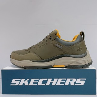 SKECHERS BENAGO 男生 墨綠色 防水 工作鞋 運動 休閒鞋 210021OLV
