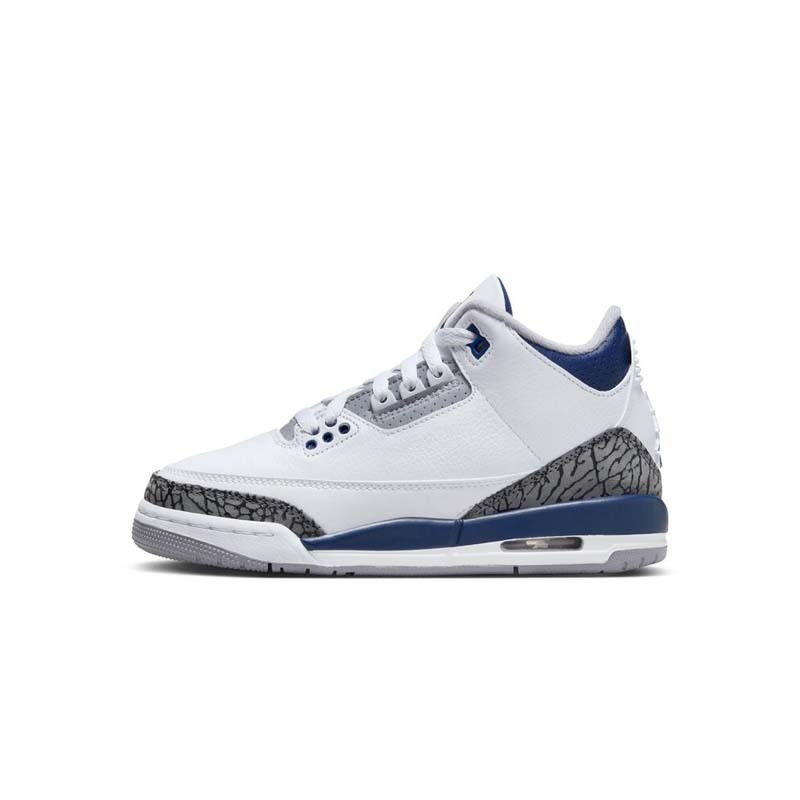 Air Jordan 3 Retro "Midnight Navy" GS 午夜藍 白藍 大童 女 DM0967-140