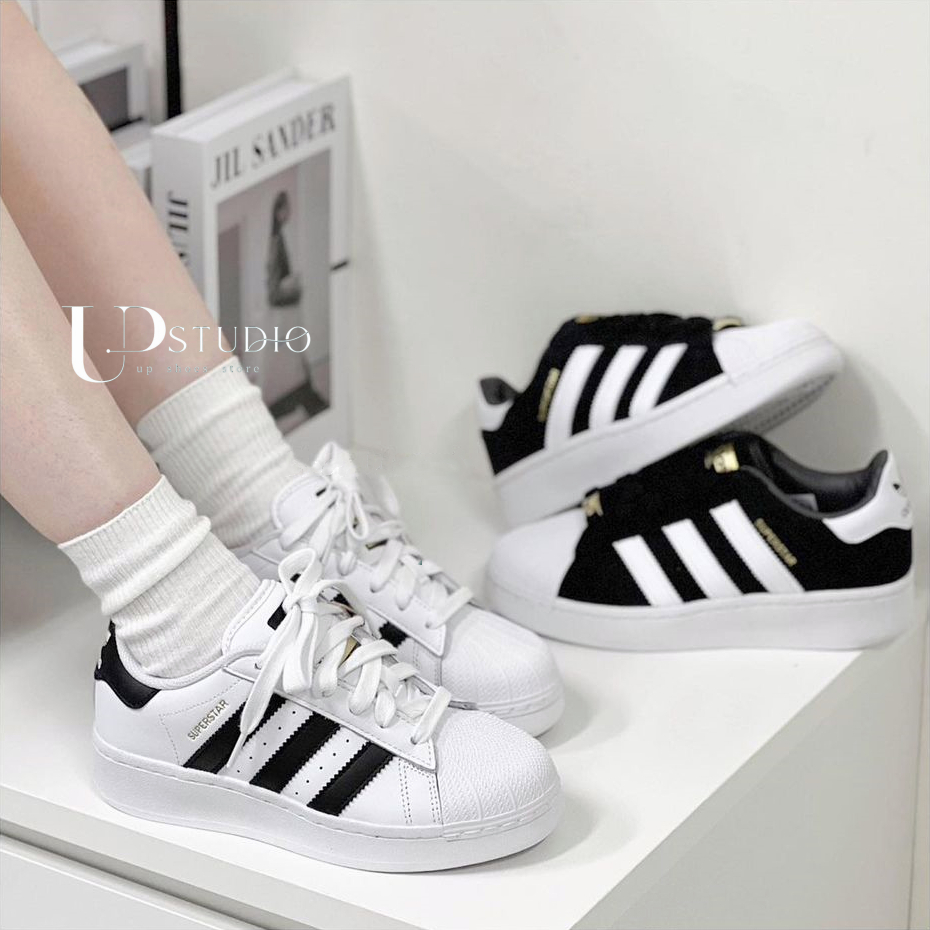 UP_Adidas Superstar XLG 金標 厚底 黑 白 經典款 ID4657 IF9995