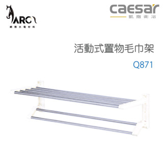 凱撒衛浴 CAESAR 活動式置物毛巾架 Q871