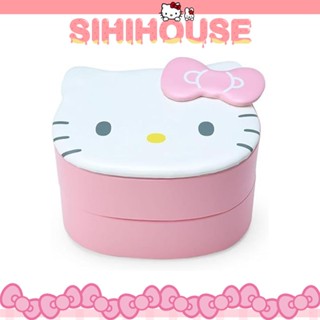 【sanrio三麗鷗】Hello Kitty旋轉雙層飾品/彩妝/雙層收納盒/今日最便宜/貨到付款/現貨/禮物