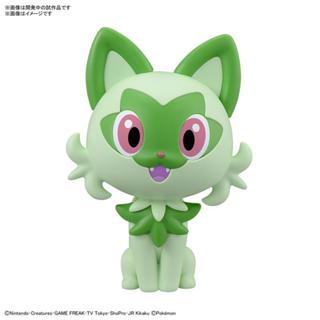 【BANDAI 】預購4月 組裝模型 PLAMO 收藏集 快組版!! 精靈寶可夢 18 新葉喵 公司貨【99模玩】