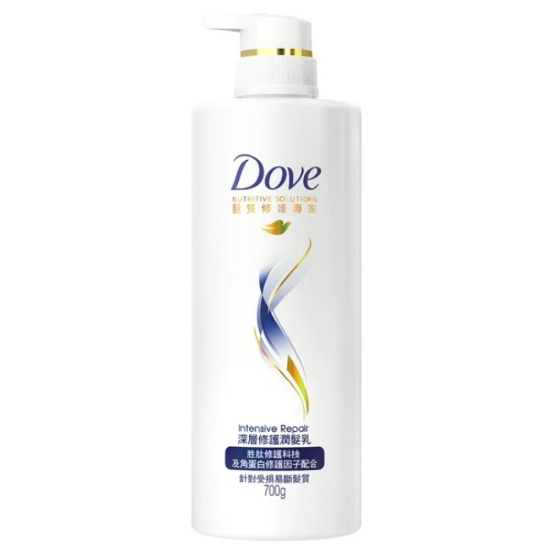 Dove多芬髮質修護專家 深層修護潤髮乳 胜肽修復科技及角蛋白修護因子配合
