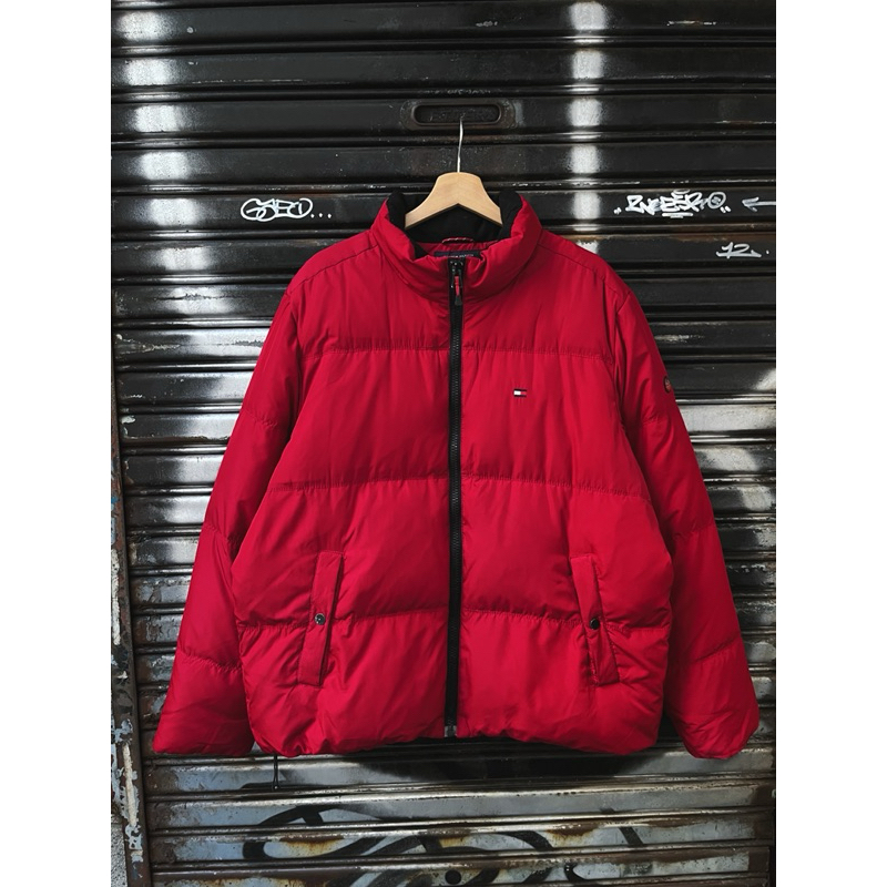 派駁古著 / Vintage Red Tommy Hilfiger Puffer Jacket Coat 羽絨外套
