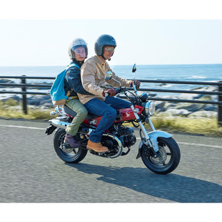 DAX 125金屬側柱加大座 適用於 Honda 臘腸狗改裝側柱加寬座 ST125 DAX HONDA臘腸狗檔車黑色側